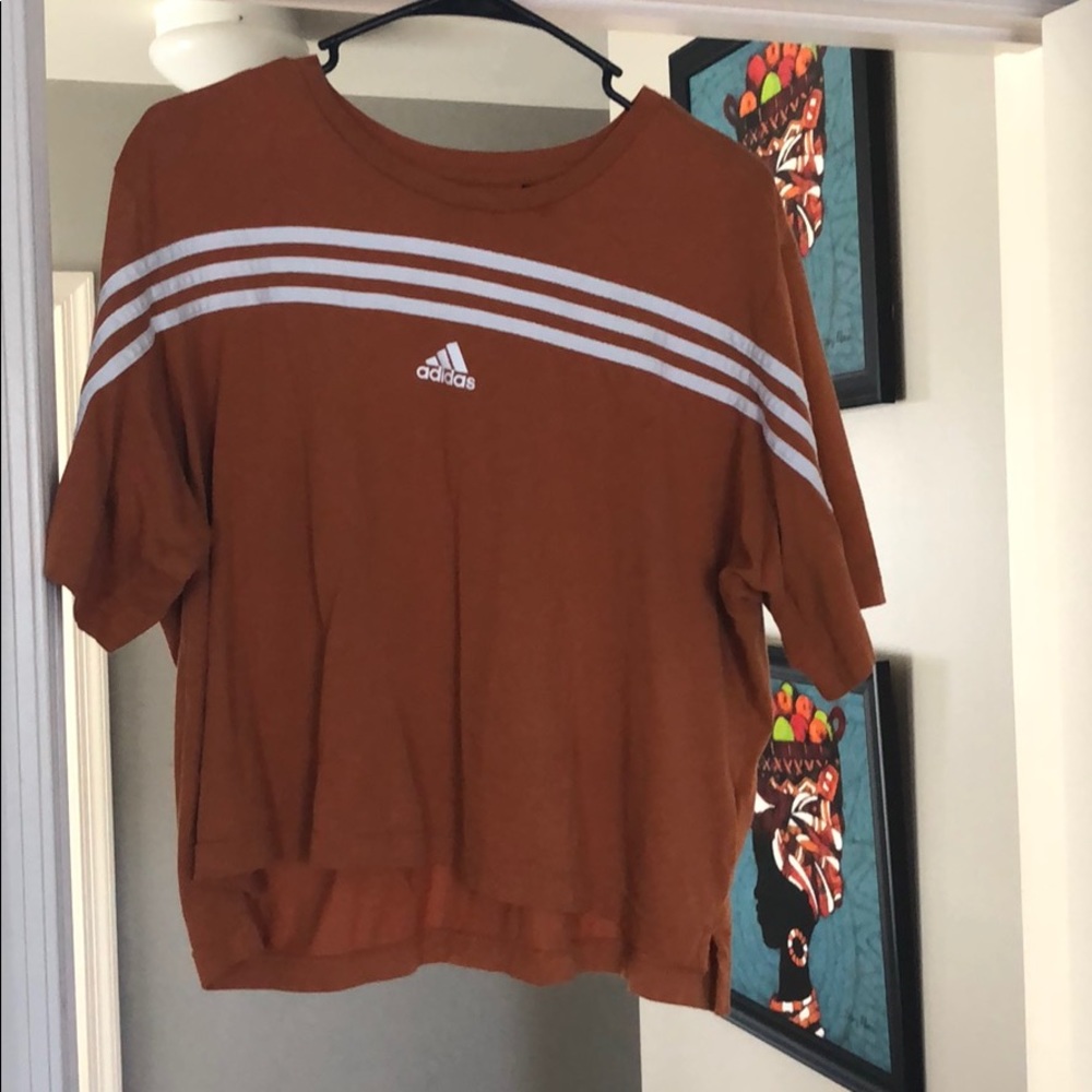 Cute mustard adidas shirt